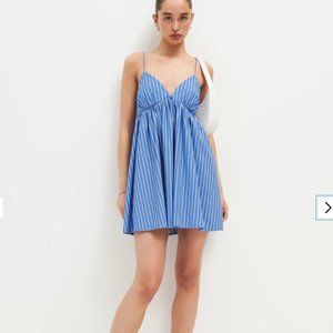 Reformation Amara Dress - Size S - Blue & White Striped